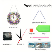 Load image into Gallery viewer, Yellow Chick-Acrylic Diamond Clock Pendant