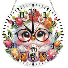 Load image into Gallery viewer, Yellow Chick-Acrylic Diamond Clock Pendant