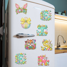 Load image into Gallery viewer, 8Pcs/Set Easter Floral Eggs-Diamond Painting Magnet Refrigerator