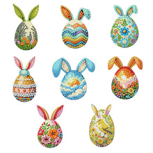 Load image into Gallery viewer, 8Pcs/Set Easter Floral Eggs-Diamond Painting Magnet Refrigerator