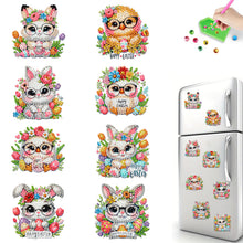 Load image into Gallery viewer, 8Pcs/Set Easter Floral Eggs-Diamond Painting Magnet Refrigerator