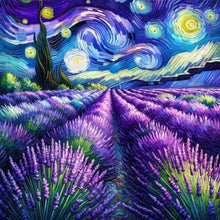 Load image into Gallery viewer, Lavender-Full Round Diamond Painting-40x40cm