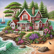 Load image into Gallery viewer, Landscape House-Partial Special Diamond Painting-30x30cm