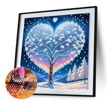 Load image into Gallery viewer, Winter Scene Tree-Partial Special Diamond Painting-30x30cm