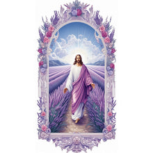Load image into Gallery viewer, Jesus-Full Round Diamond Painting-40x70cm-Large Size