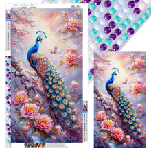 Load image into Gallery viewer, Peacock-Full Round Diamond Painting-40x70cm-Large Size