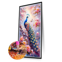 Load image into Gallery viewer, Peacock-Full Round Diamond Painting-40x70cm-Large Size