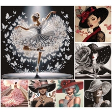 Load image into Gallery viewer, Beautiful Skirt Beauty-Partial Special Diamond Painting-30x30cm