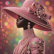 Load image into Gallery viewer, Top Hat Beauty-Partial Special Diamond Painting-30x30cm