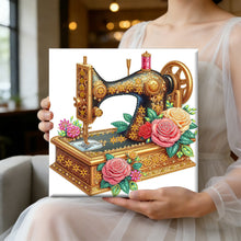 Load image into Gallery viewer, Sewing Machine-Partial Pearl Painting Kit with Frame-25x25cm