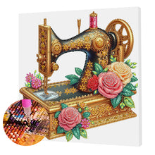 Load image into Gallery viewer, Sewing Machine-Partial Pearl Painting Kit with Frame-25x25cm