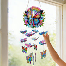 Load image into Gallery viewer, Garden Bees-SunCatcher Window Hanging Diamond Wind Chimes