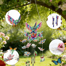 Load image into Gallery viewer, Garden Bees-SunCatcher Window Hanging Diamond Wind Chimes