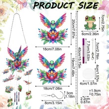 Load image into Gallery viewer, Garden Bees-SunCatcher Window Hanging Diamond Wind Chimes