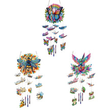 Load image into Gallery viewer, Garden Bees-SunCatcher Window Hanging Diamond Wind Chimes