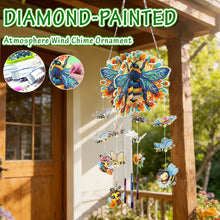 Load image into Gallery viewer, Garden Bees-SunCatcher Window Hanging Diamond Wind Chimes