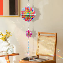 Load image into Gallery viewer, Mandala-SunCatcher Window Hanging Diamond Wind Chimes