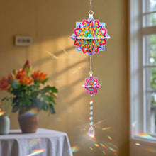 Load image into Gallery viewer, Mandala-SunCatcher Window Hanging Diamond Wind Chimes