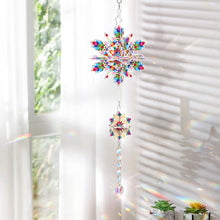 Load image into Gallery viewer, Mandala-SunCatcher Window Hanging Diamond Wind Chimes
