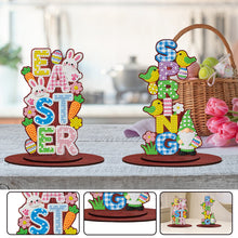 Load image into Gallery viewer, 2Pcs/Set Easter-Single Side Drill-Acrylic Diamond Desktop Ornament