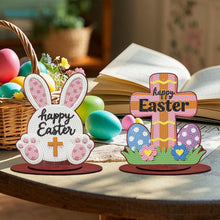 Load image into Gallery viewer, 2Pcs/Set Easter-Single Side Drill-Acrylic Diamond Desktop Ornament