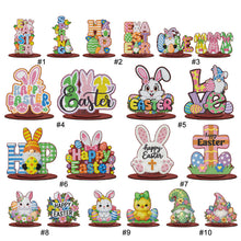 Load image into Gallery viewer, 2Pcs/Set Easter-Single Side Drill-Acrylic Diamond Desktop Ornament