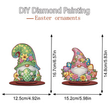 Load image into Gallery viewer, 2Pcs/Set Easter-Single Side Drill-Acrylic Diamond Desktop Ornament