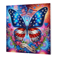 Load image into Gallery viewer, Butterfly-Partial Pearl Painting Kit with Frame-25x25cm