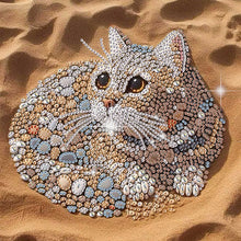 Load image into Gallery viewer, Stone Art Cat-Partial Special Diamond Painting-30x30cm