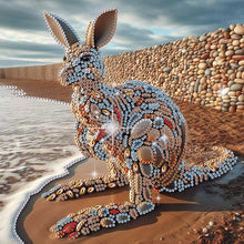 Load image into Gallery viewer, Stone Art Cat-Partial Special Diamond Painting-30x30cm