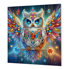 Load image into Gallery viewer, Owl-Partial Pearl Painting Kit with Frame-25x25cm