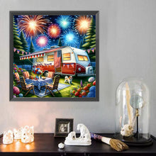 Load image into Gallery viewer, Camping-Full Round Diamond Painting-40x40cm