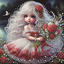 Load image into Gallery viewer, Bouquet Girl-Partial Special Diamond Painting-30x30cm