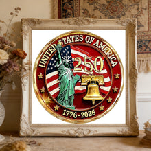Load image into Gallery viewer, Independence Day 250th Anniversary-Partial Special Diamond Painting-30x30cm