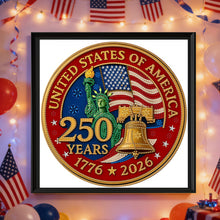 Load image into Gallery viewer, Independence Day 250th Anniversary-Partial Special Diamond Painting-30x30cm