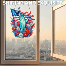 Load image into Gallery viewer, National Flag And Flowers-Single Side Drill-Diamond Pendant