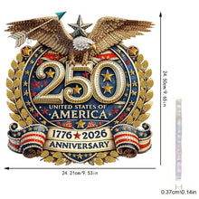 Load image into Gallery viewer, National Flag And Flowers-Single Side Drill-Diamond Pendant
