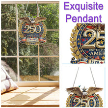 Load image into Gallery viewer, National Flag And Flowers-Single Side Drill-Diamond Pendant