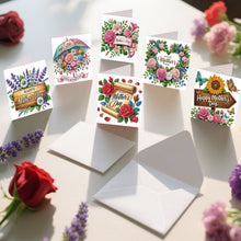 Load image into Gallery viewer, 6Pcs/Set Mothers Day Flower Basket-Diamond Greeting Cards