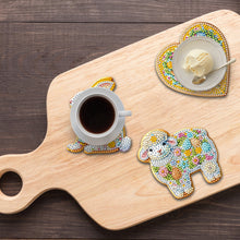 Load image into Gallery viewer, 6Pcs/Set Flowers And Rabbits-Acrylic Waterproof Diamond Coaster