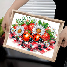 Load image into Gallery viewer, Cats-Round Diamond Wooden Dinning Table Tray