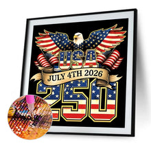 Load image into Gallery viewer, Independence Day-Full Round Diamond Painting-40x40cm