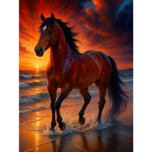 Load image into Gallery viewer, Horse-Full Round Diamond Painting-30x40cm