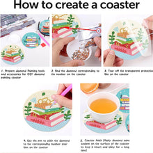 Load image into Gallery viewer, 8Pcs/Set 8Pcs/Set Cat-Acrylic Waterproof Diamond Coaster