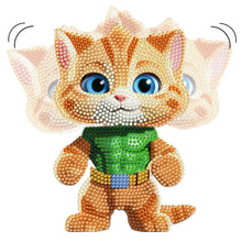 Load image into Gallery viewer, Beige Cat-Single Side Drill-Acrylic Diamond Desktop Ornament