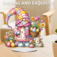 Load image into Gallery viewer, Christmas In December Gnome-Single Side Drill-Acrylic Diamond Desktop Ornament