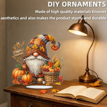 Load image into Gallery viewer, Christmas In December Gnome-Single Side Drill-Acrylic Diamond Desktop Ornament