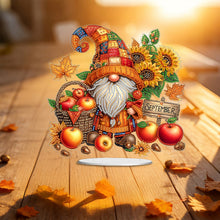Load image into Gallery viewer, Christmas In December Gnome-Single Side Drill-Acrylic Diamond Desktop Ornament