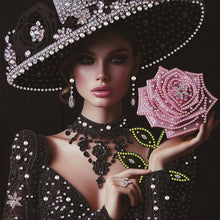 Load image into Gallery viewer, Rose Beauty-Partial Special Diamond Painting-30x30cm