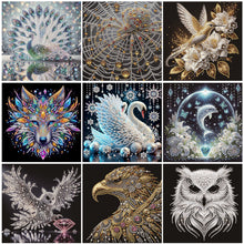Load image into Gallery viewer, Flowers and Bird-Partial Special Diamond Painting-30x30cm